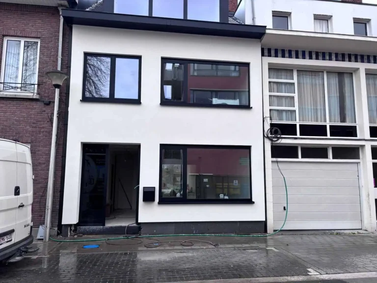 gevelrenovatie crepi rijhuis hasselt